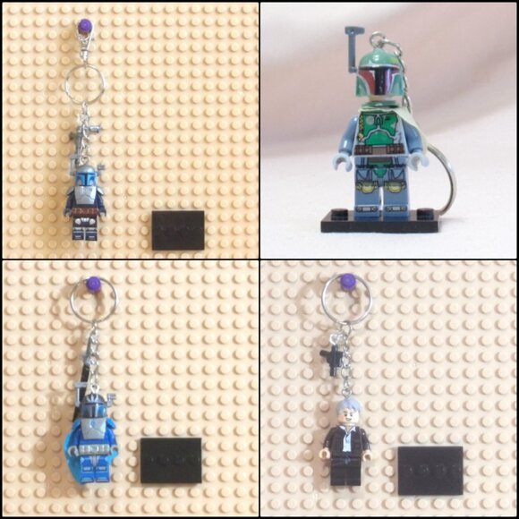 MINIFIGURE KEYCHAIN-Star Wars-Harry Potter-Sesame Street-Wonder Women Stand Gift - Picture 13 of 13